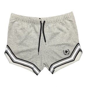 Andrew Christian Men Large Grey Athletic Shorts Retro Gym 3.5” Inseam